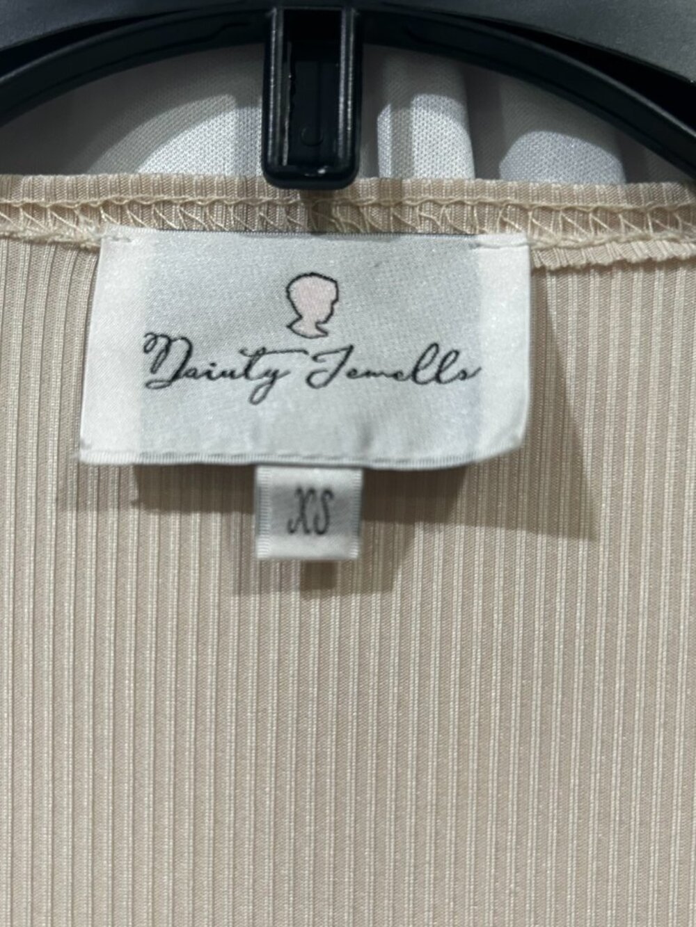 Cream Ribbed Open-Front Cardigan - Picture 4 of 4